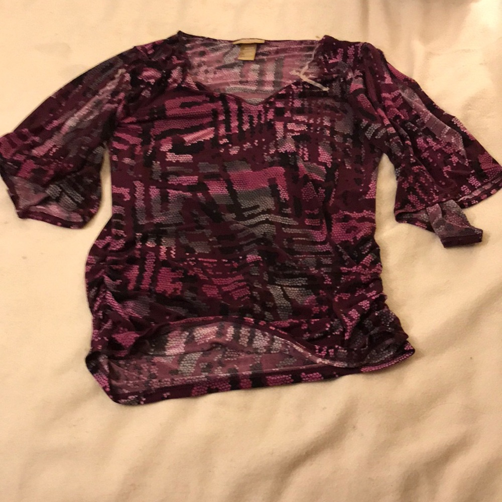 Miss Tina purple split sleeves